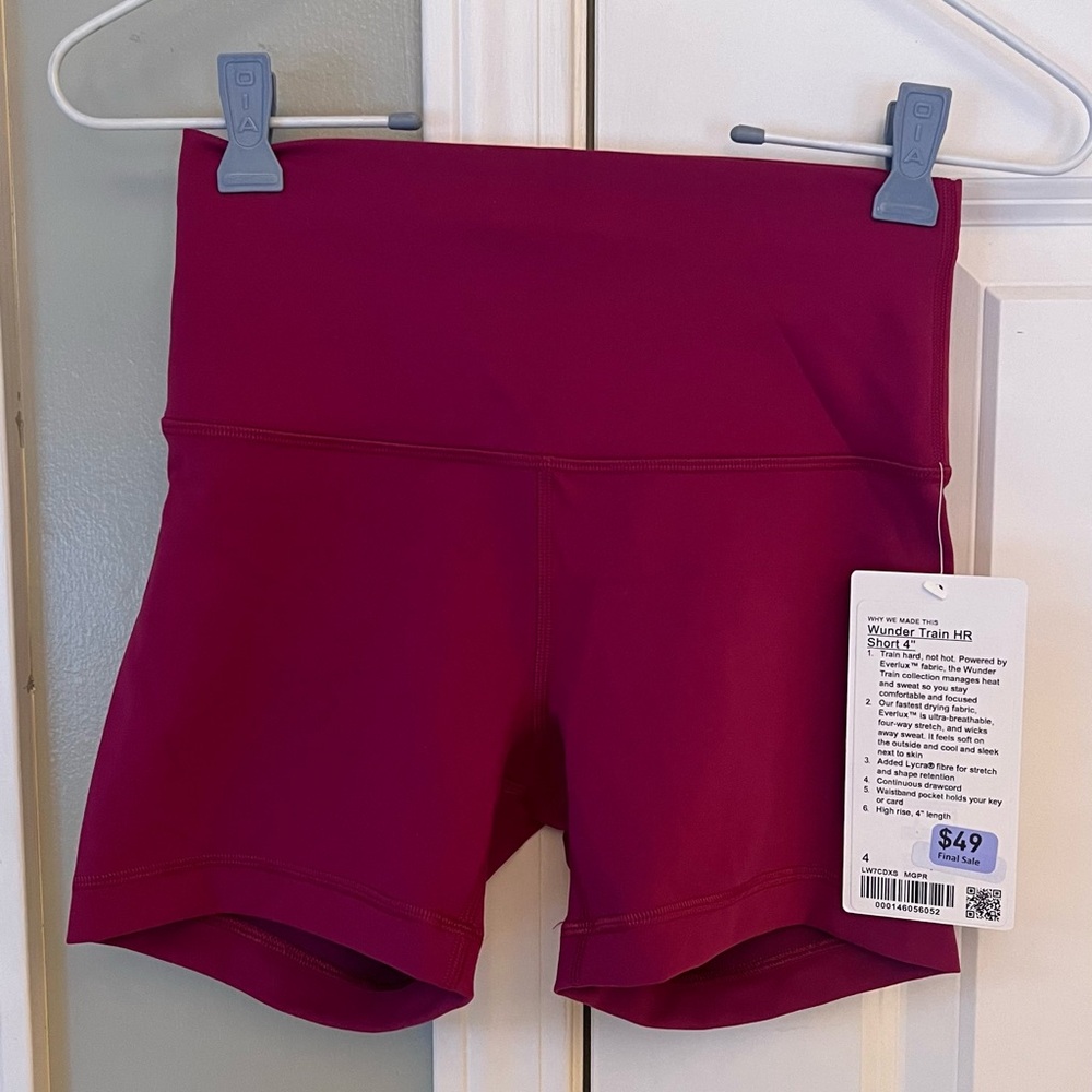 Lululemon Wunder Train shorts- NWT